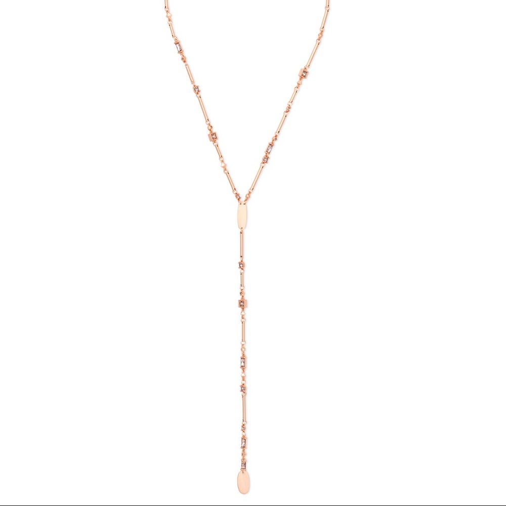 Kendra Scott Rose Gold Lariat Necklace